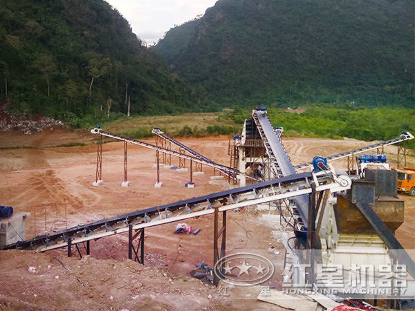 環(huán)保無塵化石料制砂生產(chǎn)線現(xiàn)場 環(huán)保無塵化石料制砂生產(chǎn)線現(xiàn)場