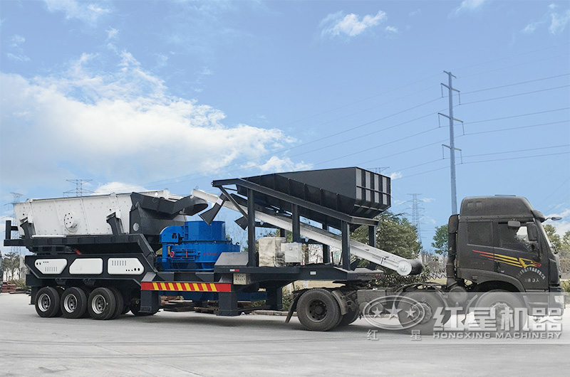 車載流動沙機發貨現場