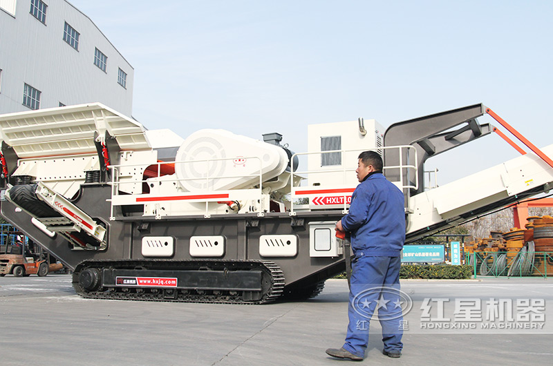 移動式石子生產線設備履帶行走，價格實惠，用戶現場咨詢