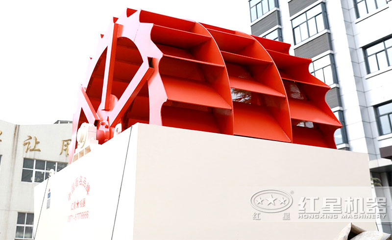 三輪輪斗式洗砂機，產量120-200t/h