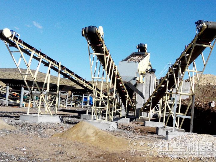 海南三亞金礦石破碎現場，日產3000噸