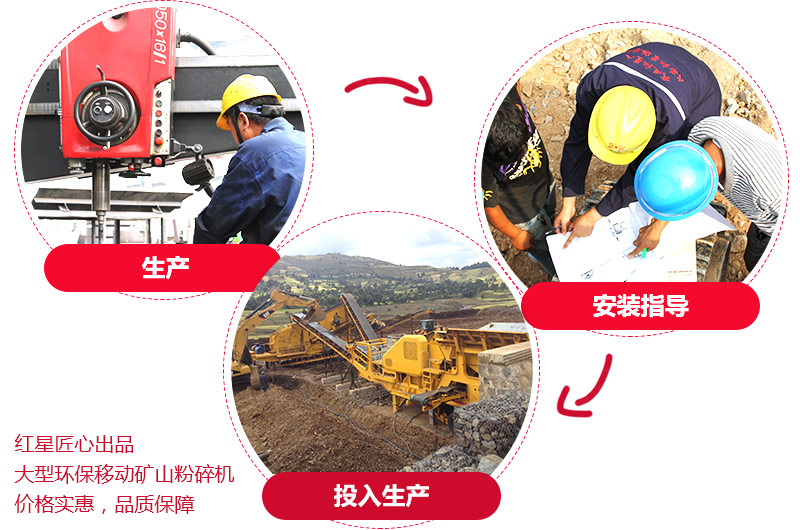 紅星大型環(huán)保礦山移動粉碎機(jī)價(jià)格實(shí)惠 