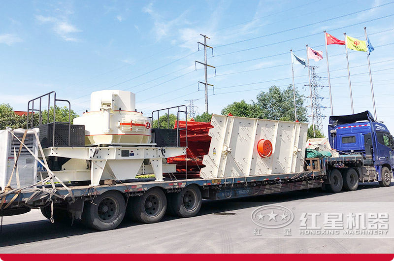 鵝卵石成套制砂機發貨現場 鵝卵石成套制砂機發貨現場