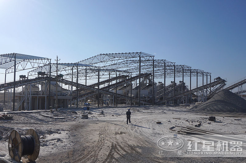固定式混凝土破碎生產線現場圖 固定式混凝土破碎生產線現場圖