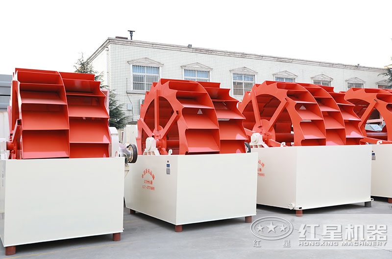 山沙洗砂機圖片，雙輪、三輪