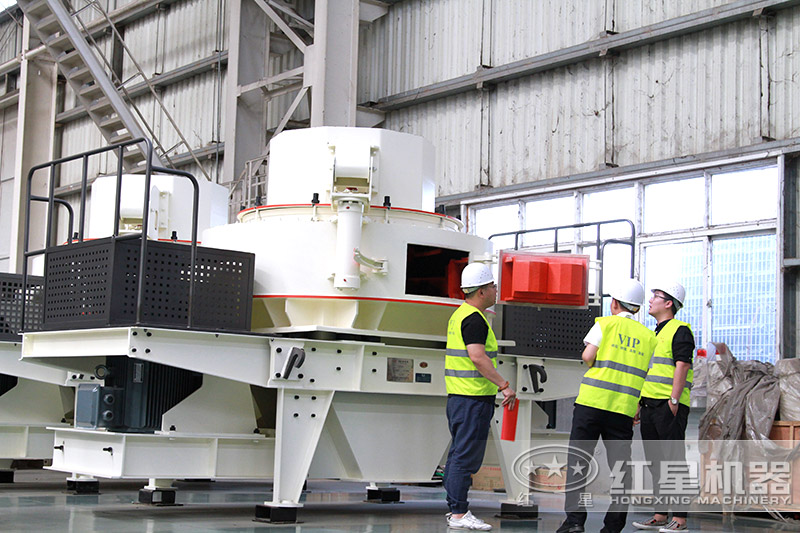 用戶(hù)到廠(chǎng)考察卵石制砂設(shè)備