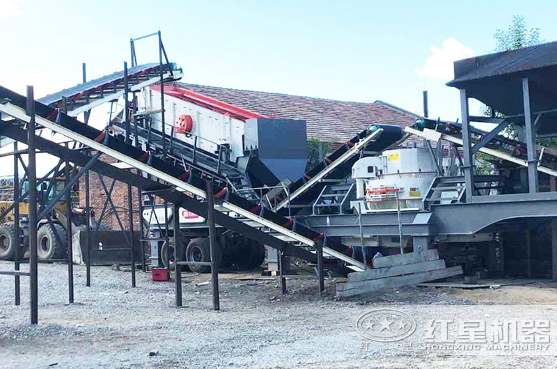 移動式機制砂生產線，海南客戶現場